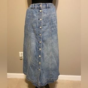 Gap vintage denim maxi skirt size S